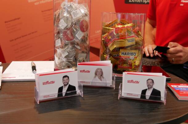 Giveaways und Visitenkarten DSAG Technologietage